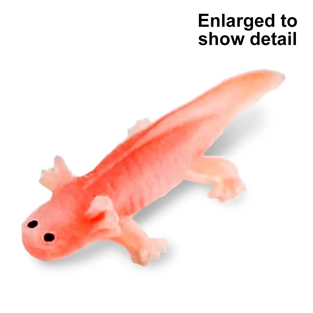 Axolotl Good Luck Mini with text Enlarged to show detail