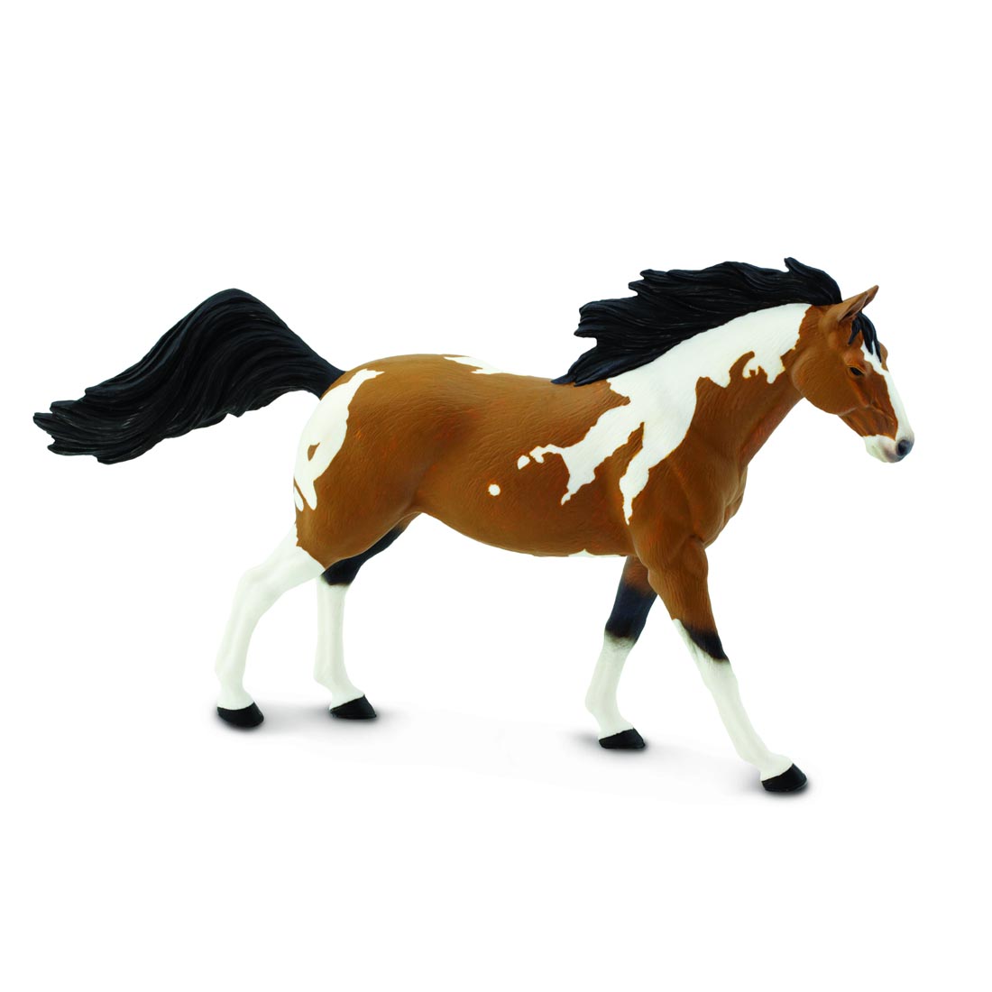 Pinto Mustang Stallion Figurine