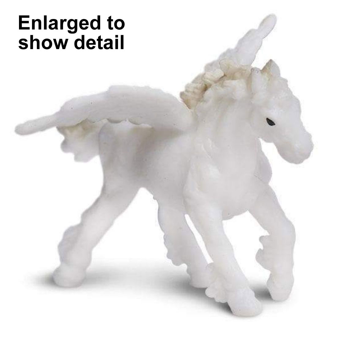 Pegasus Mini Figurine with the text Enlarged to Show Detail