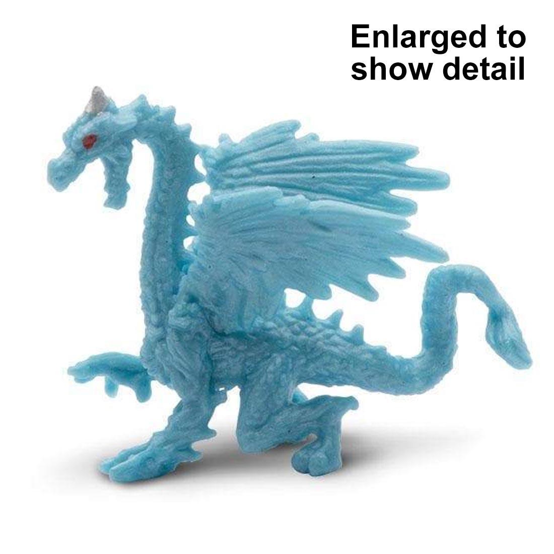 Ice Dragon Good Luck Mini with text Enlarged to show detail