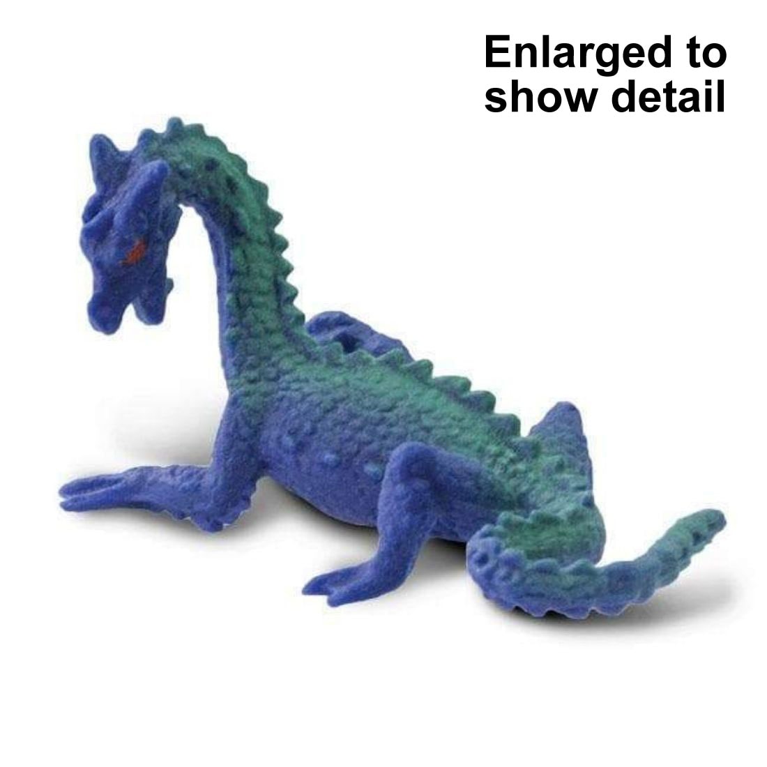 Sea Dragon Mini Figurine with the text Enlarged to Show Detail