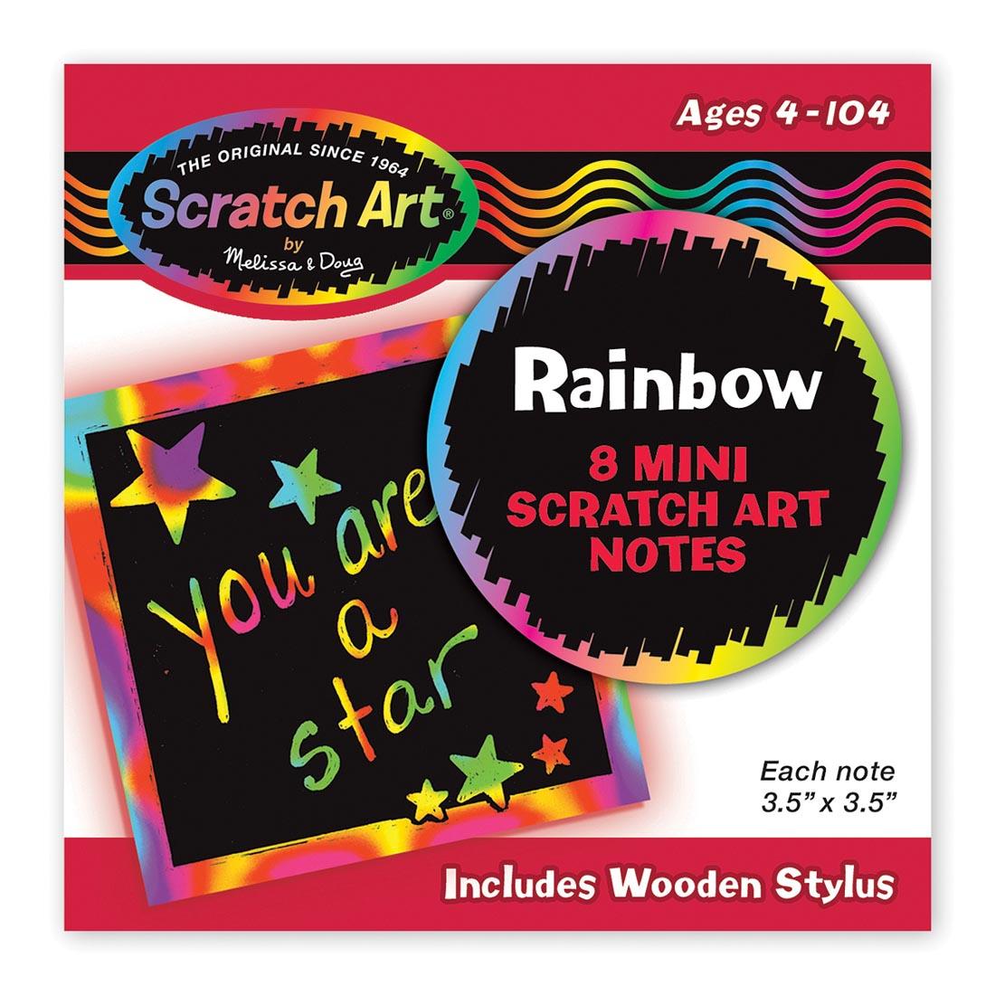 Scratch-Art Rainbow Mini Notes