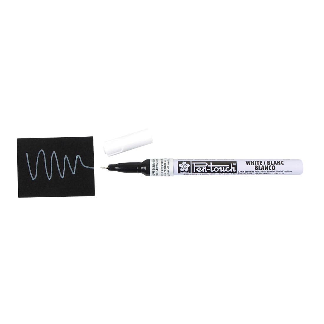 Sakura Pen-Touch Opaque Marker Extra Fine Point White without cap