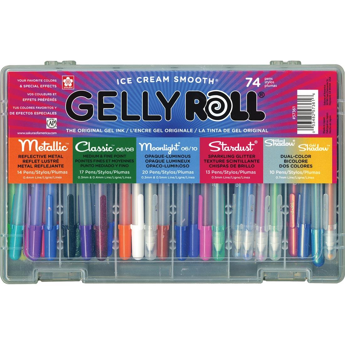 Sakura Gelly Roll Pens Classroom Assortment, Set of 74