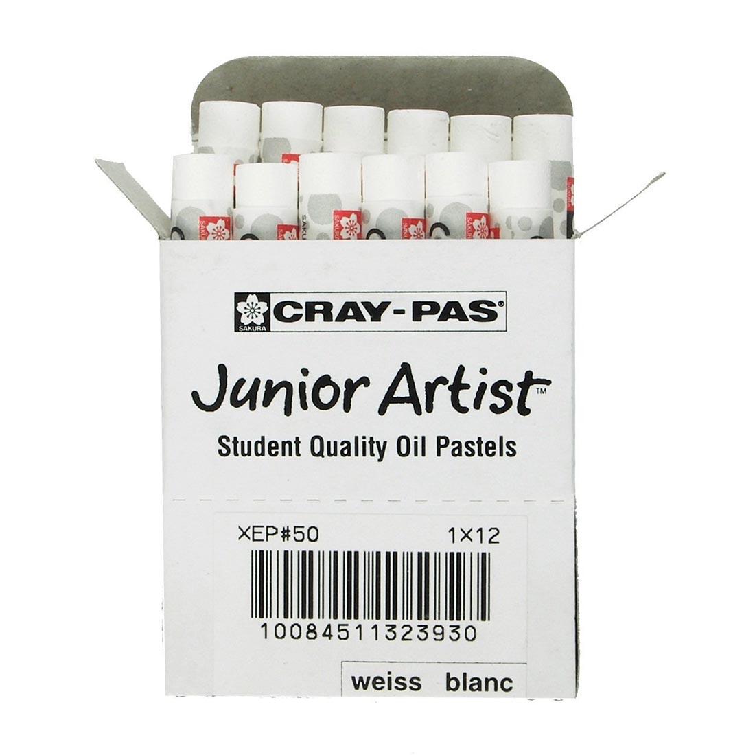 White Cray-Pas Junior Artist Oil Pastels