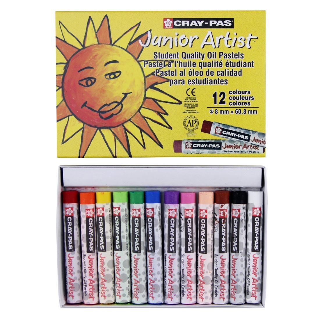 Cray-Pas Junior Artist Oil Pastels 12-Color Set