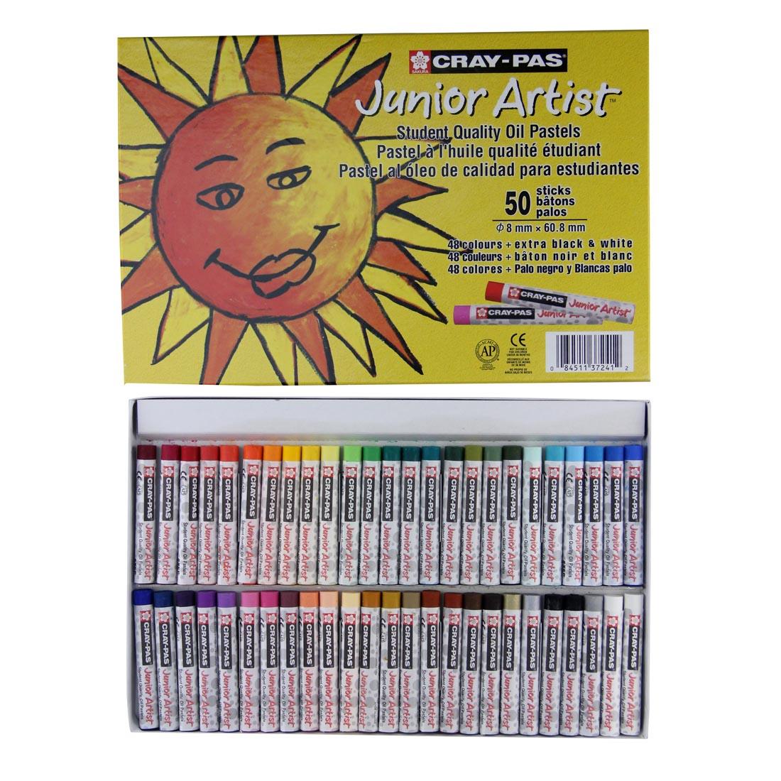 Cray-Pas Junior Artist Oil Pastels 50-Color Set