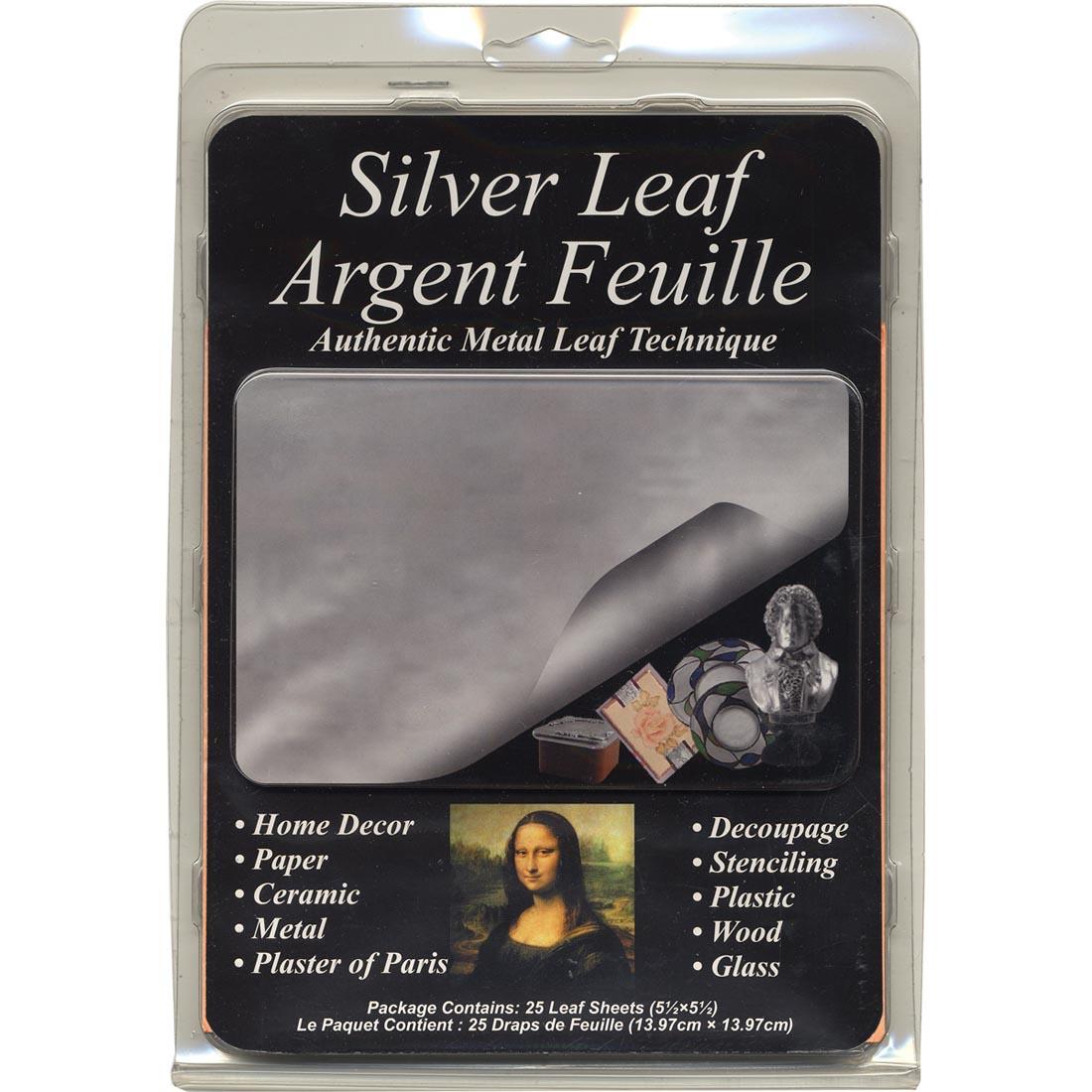 Mona Lisa Imitation Silver Metal Leaf