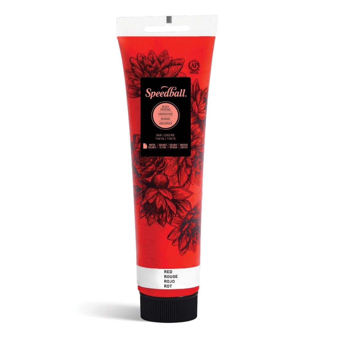 Tube of Red Speedball Water-Soluble Block Printing Ink