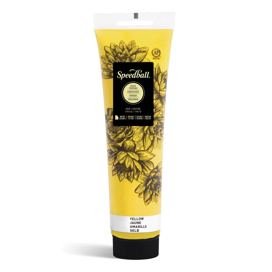 Tube of Yellow Speedball Water-Soluble Block Printing Ink