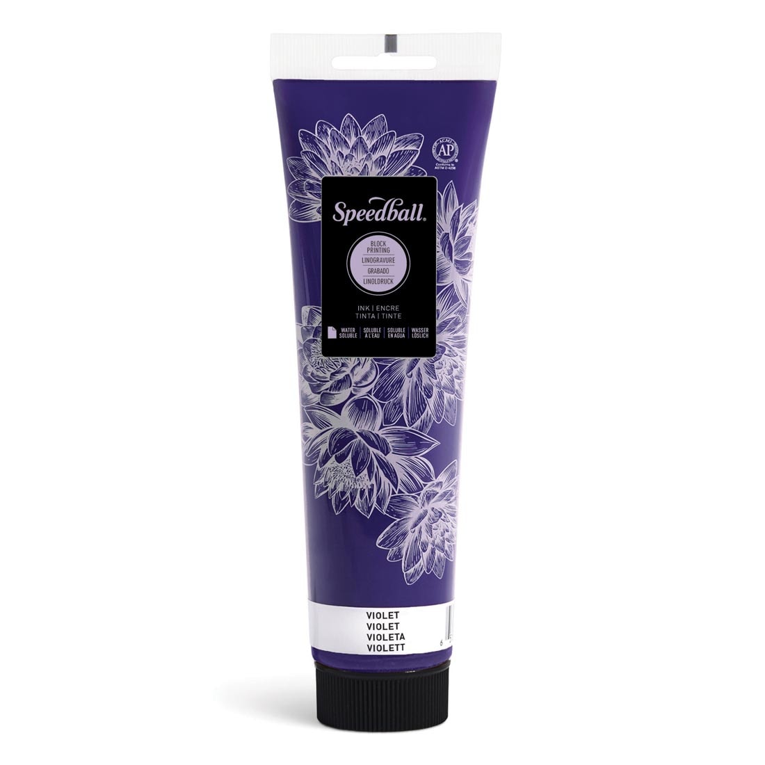 Tube of Violet Speedball Water-Soluble Block Printing Ink