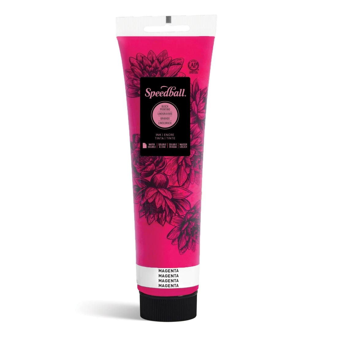 Tube of Magenta Speedball Water-Soluble Block Printing Ink