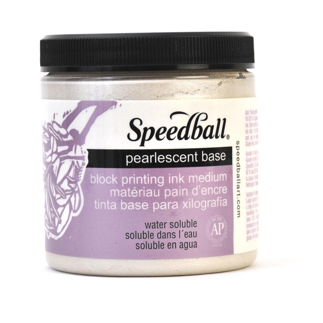 Speedball Water-Soluble Block Printing Ink Pearlescent Ink Base