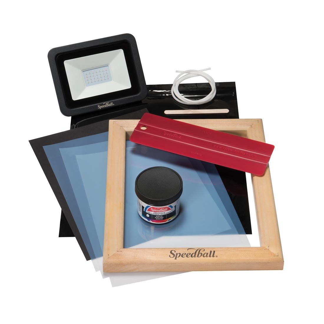 Contents of Speedball Speed Screens Kit