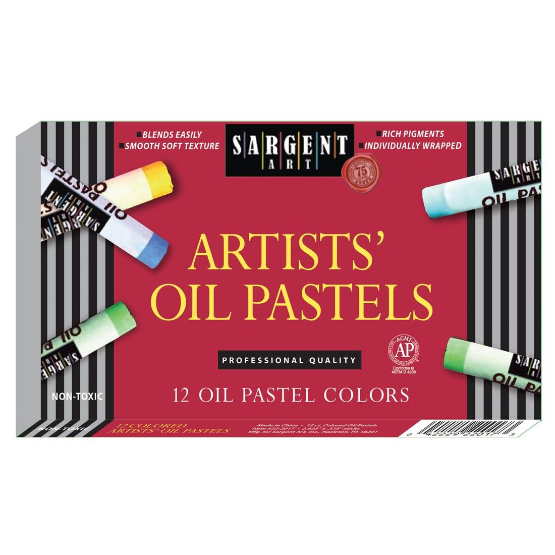 Sargent Art Artists' Oil Pastels 12-Color Set