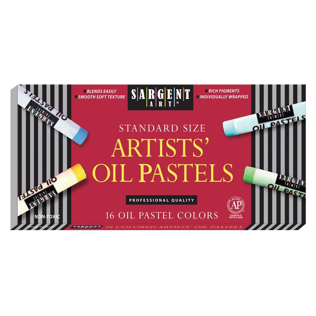 Sargent Art Artists' Oil Pastels 16-Color Set