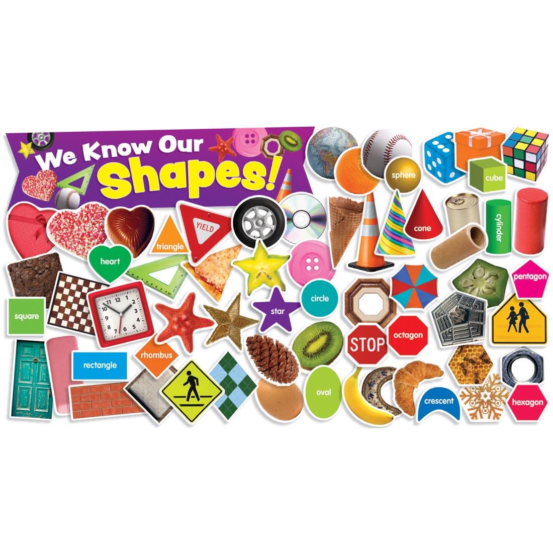 Shapes in Photos Mini Bulletin Board Set