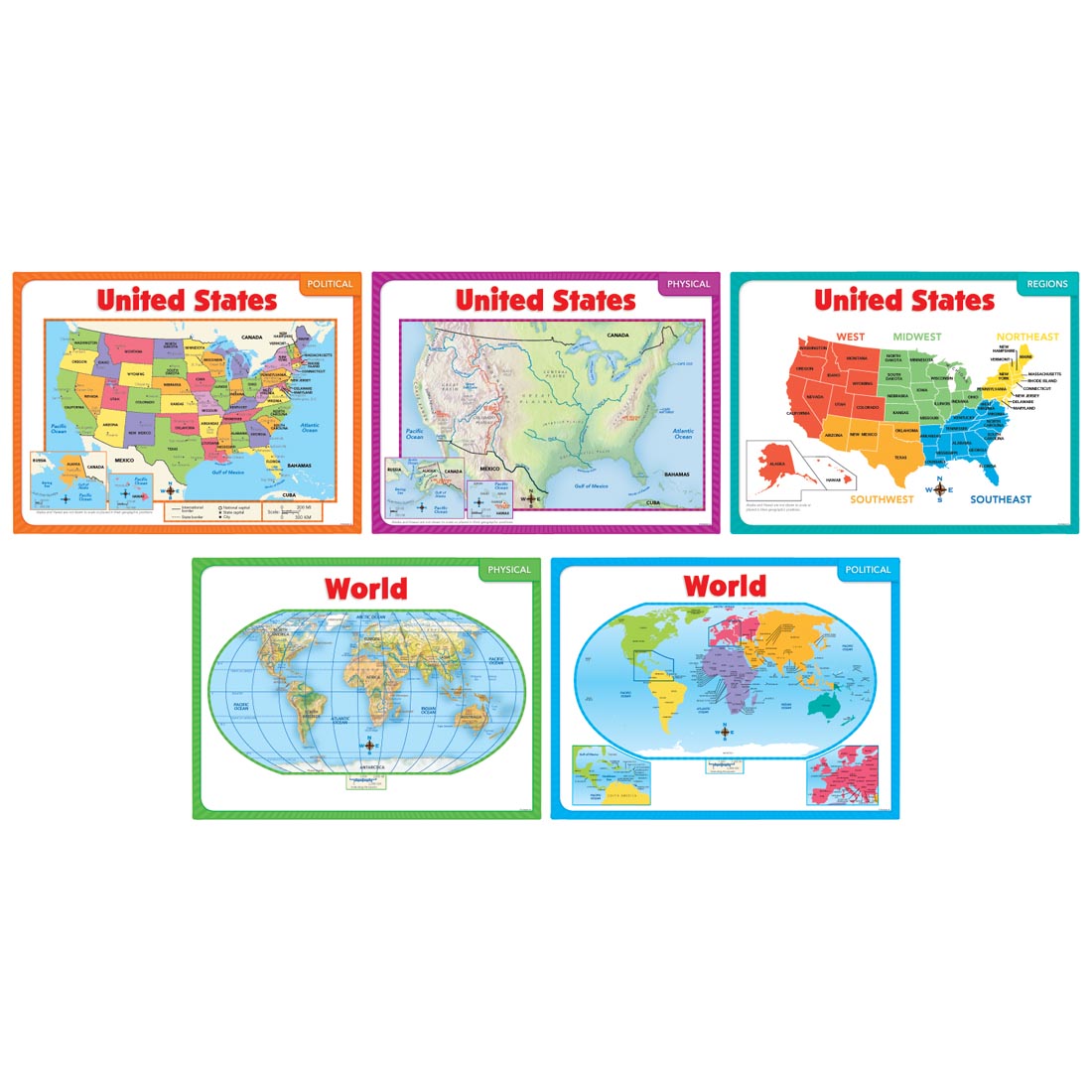 Teaching Maps Bulletin Board Set by Scholastic