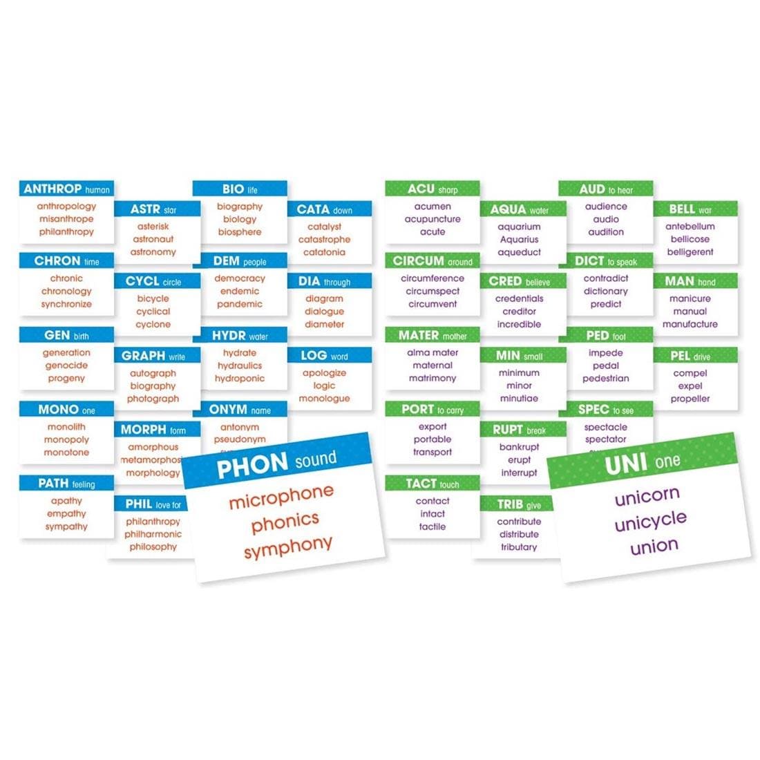 Greek & Latin Roots Mini Bulletin Board Set by Scholastic