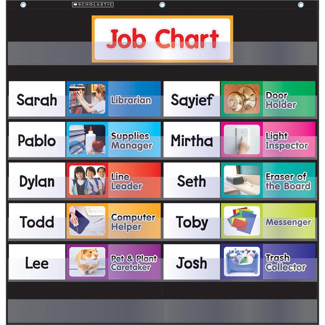 Class Jobs Pocket Chart by Scholastic