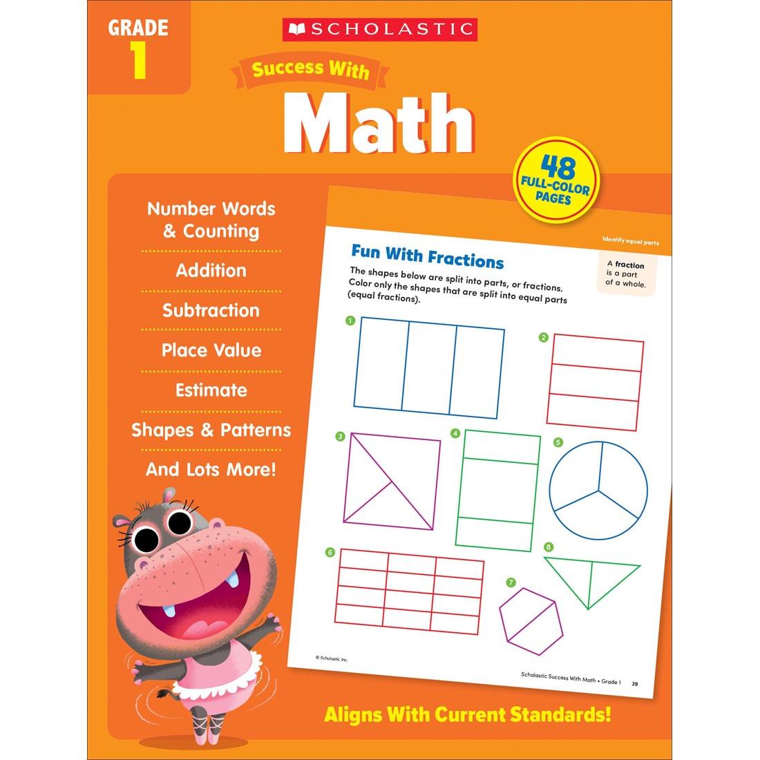 front cover of Scholastic Success With Math Workbook Grade 1