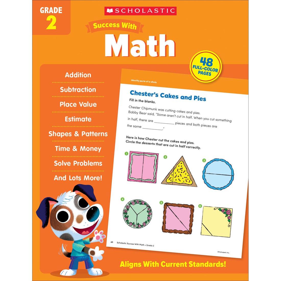 front cover of Scholastic Success With Math Workbook Grade 2