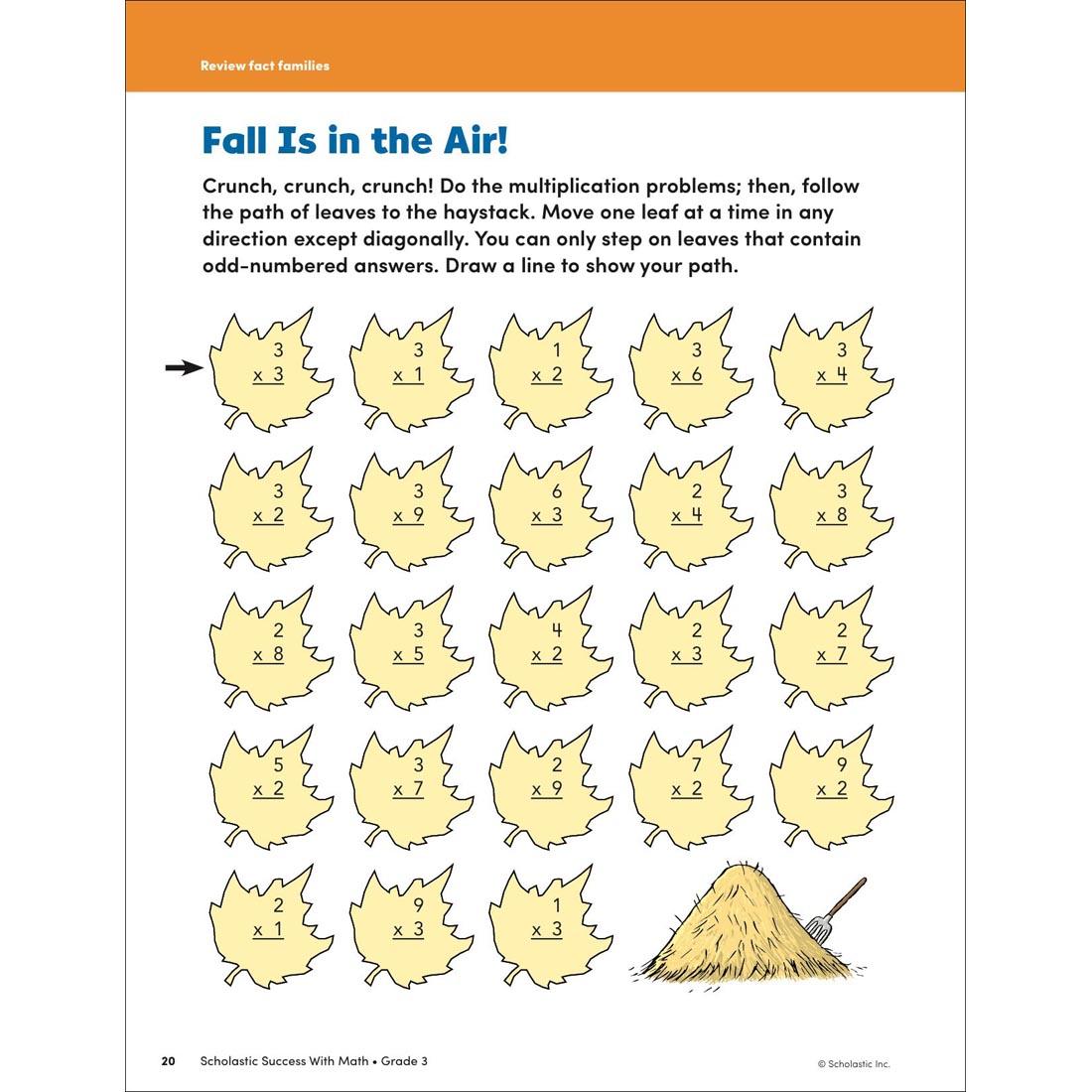 page 20 from Scholastic Success With Math Workbook Grade 3