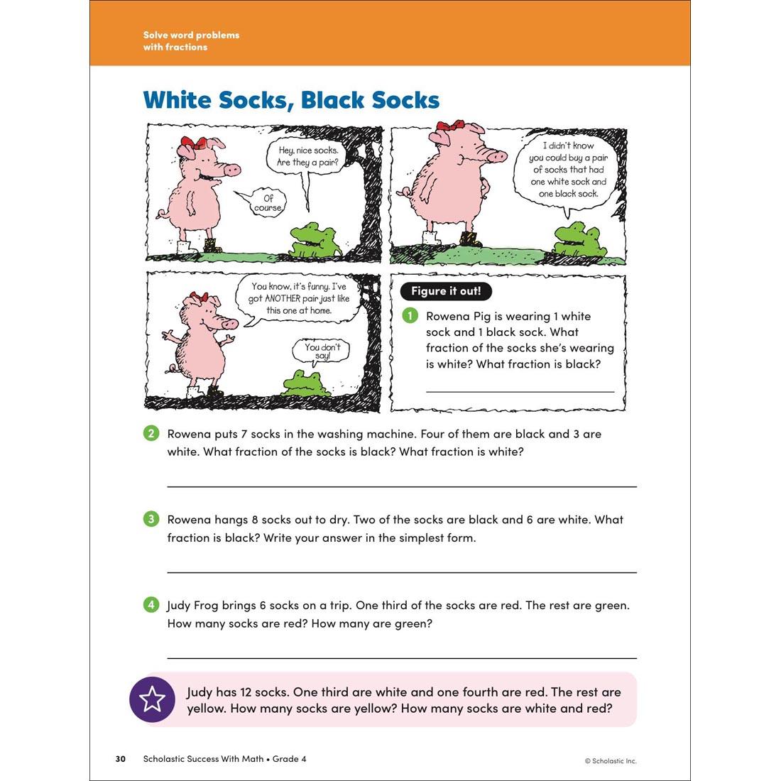 page 30 from Scholastic Success With Math Workbook Grade 4