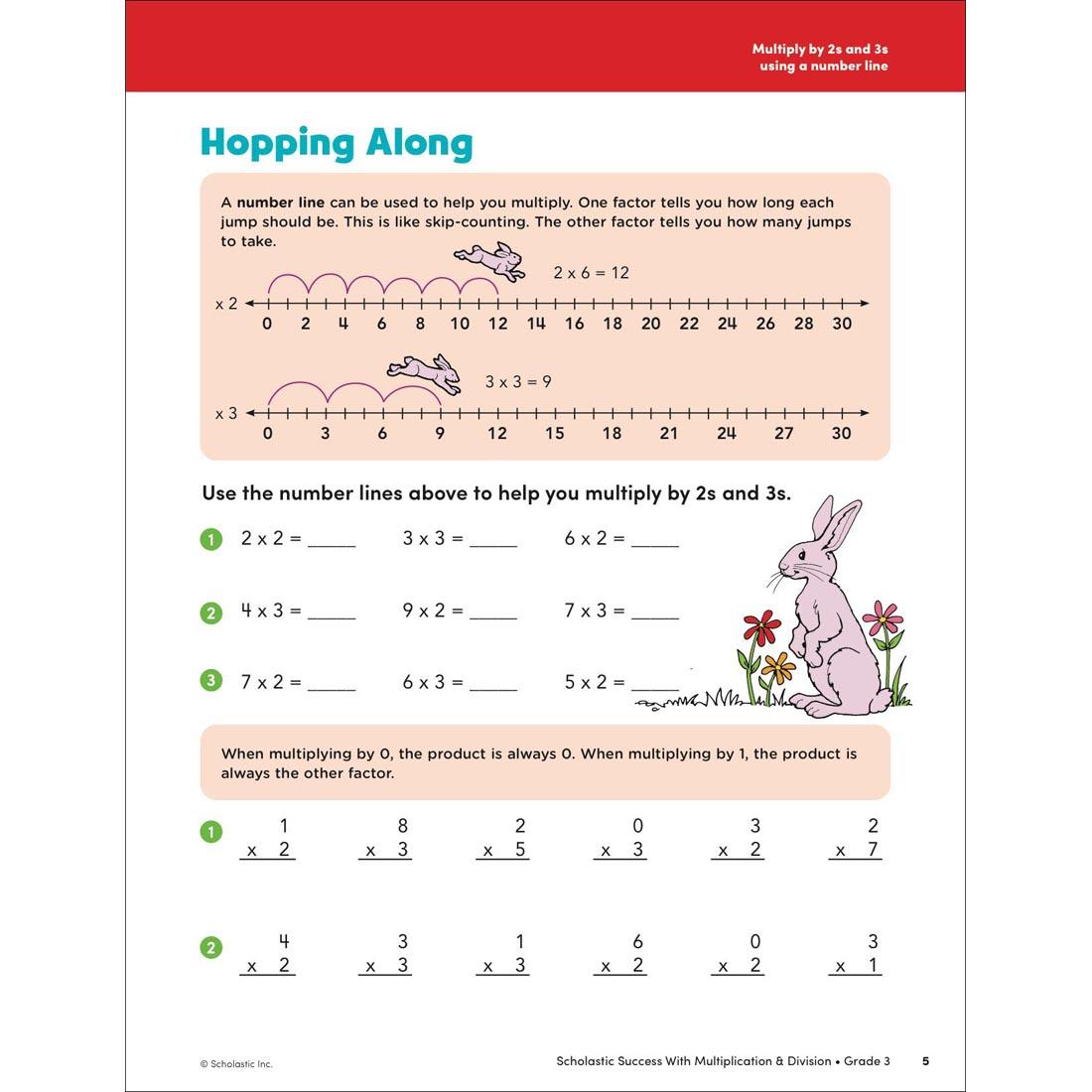 page 5 from Scholastic Success With Multiplication & Division Workbook Grade 3