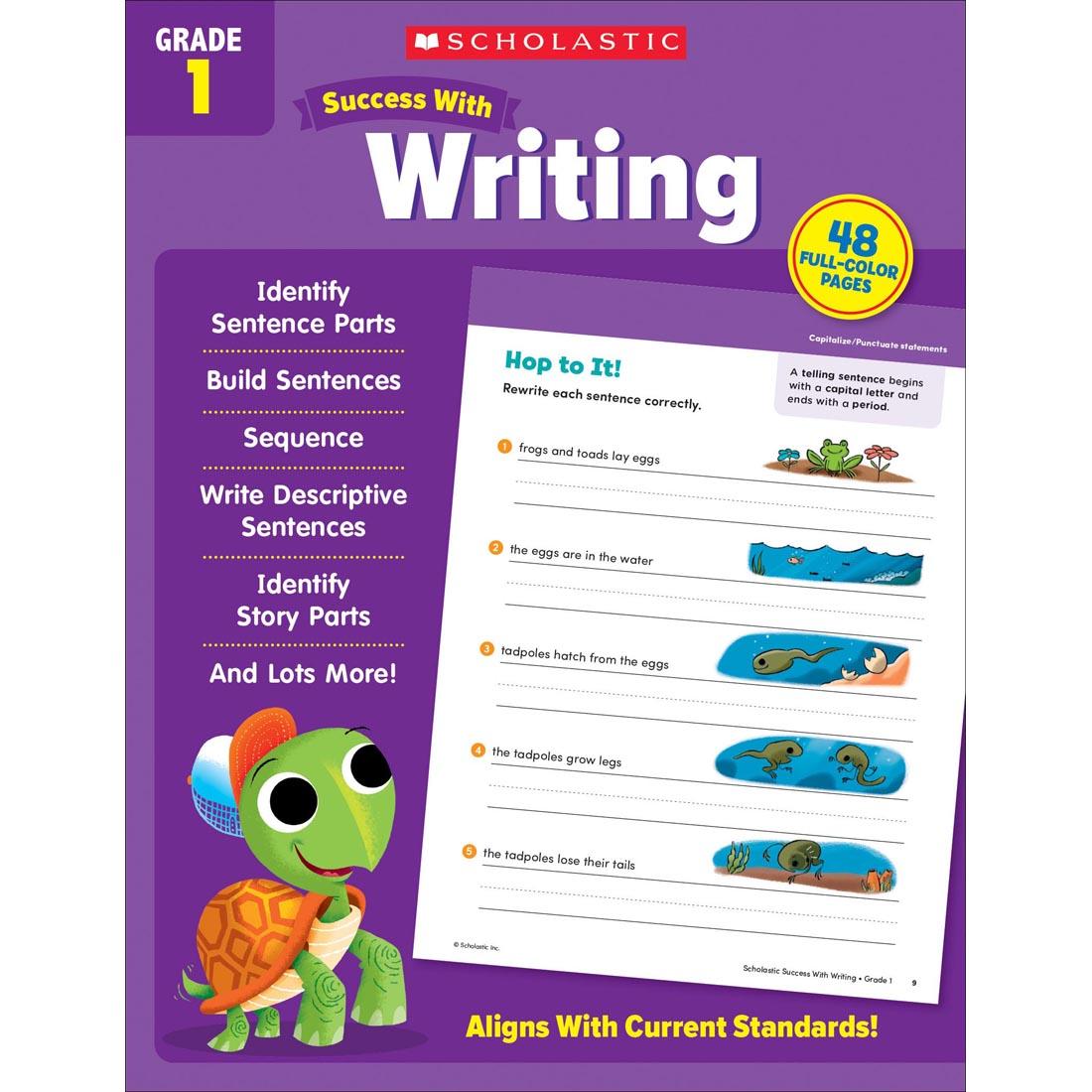 front cover of Scholastic Success With Writing Workbook Grade 1
