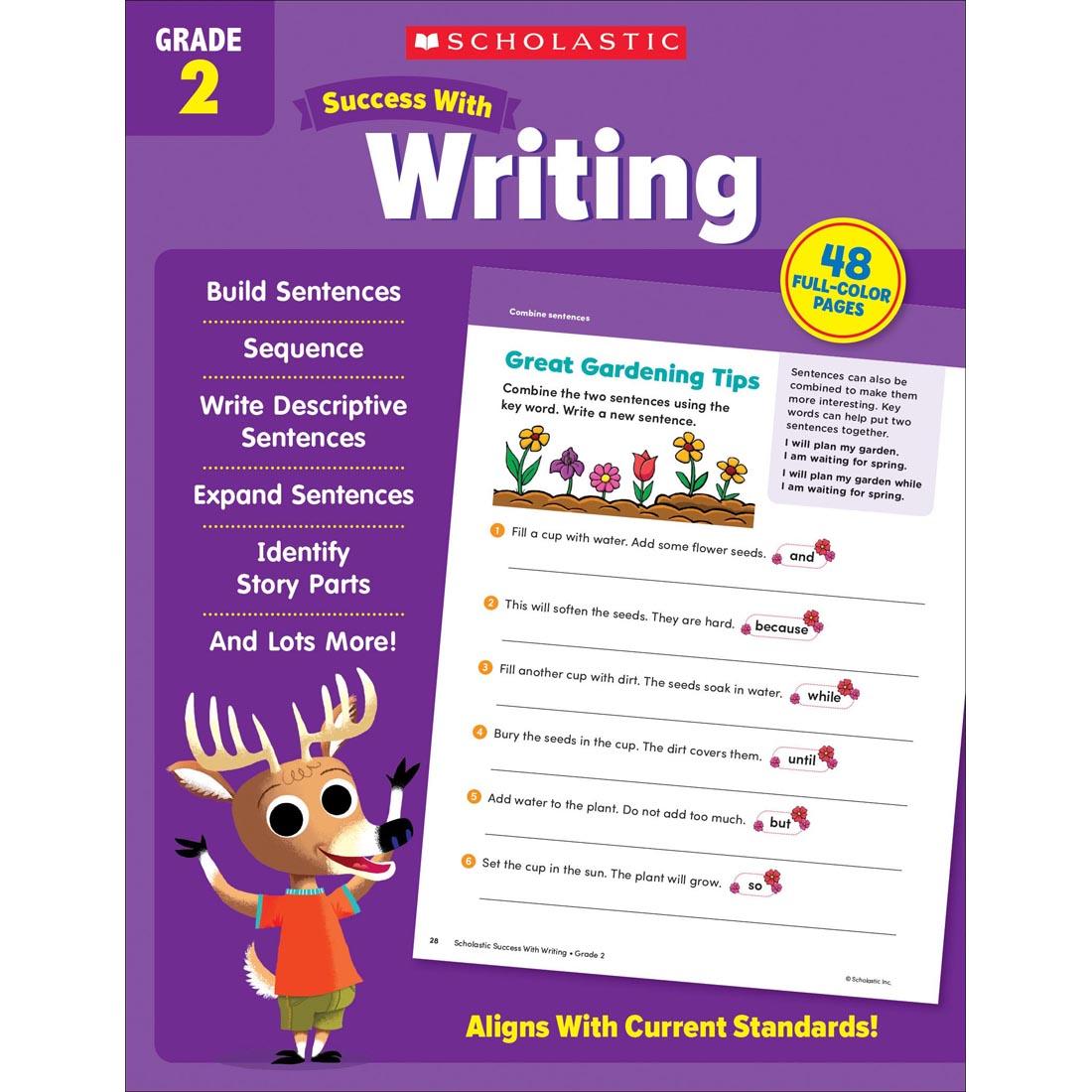 front cover of Scholastic Success With Writing Workbook Grade 2