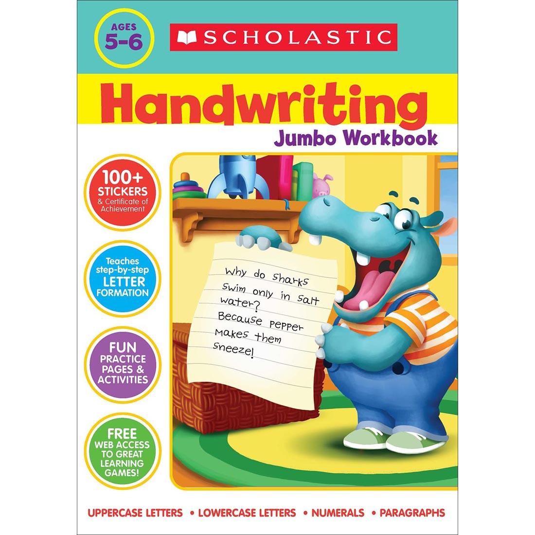 front cover of Scholastic Handwriting Jumbo Workbook