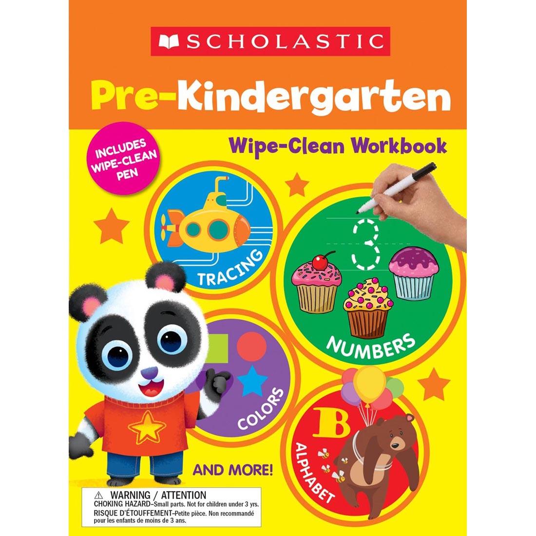 front cover of Scholastic Pre-K Wipe-Clean Workbook