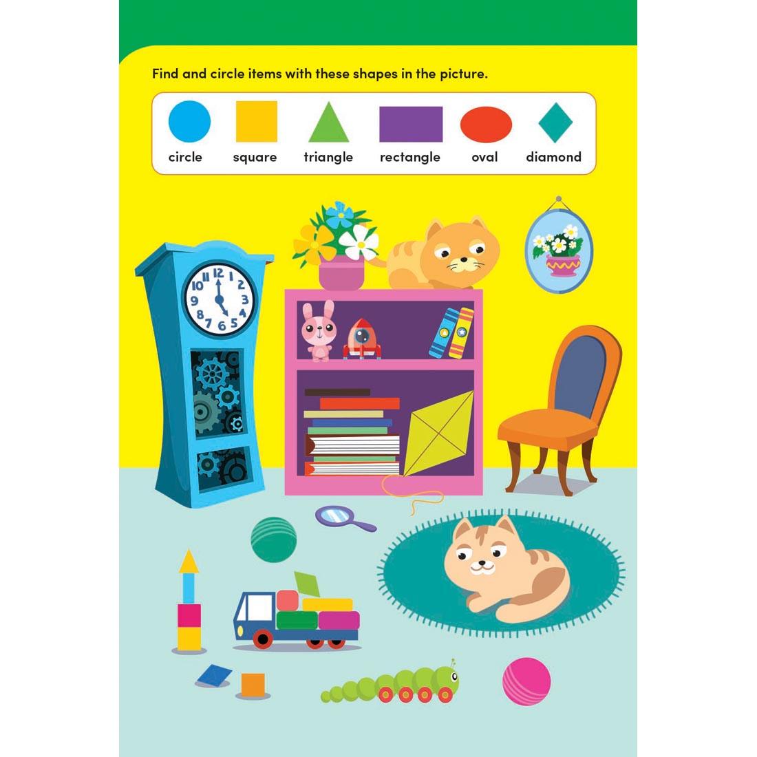 page from Scholastic Kindergarten Wipe-Clean Workbook