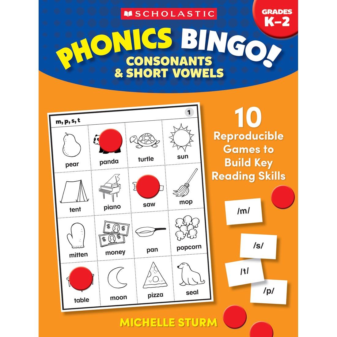 Scholastic Phonics Bingo! Consonants & Short Vowels