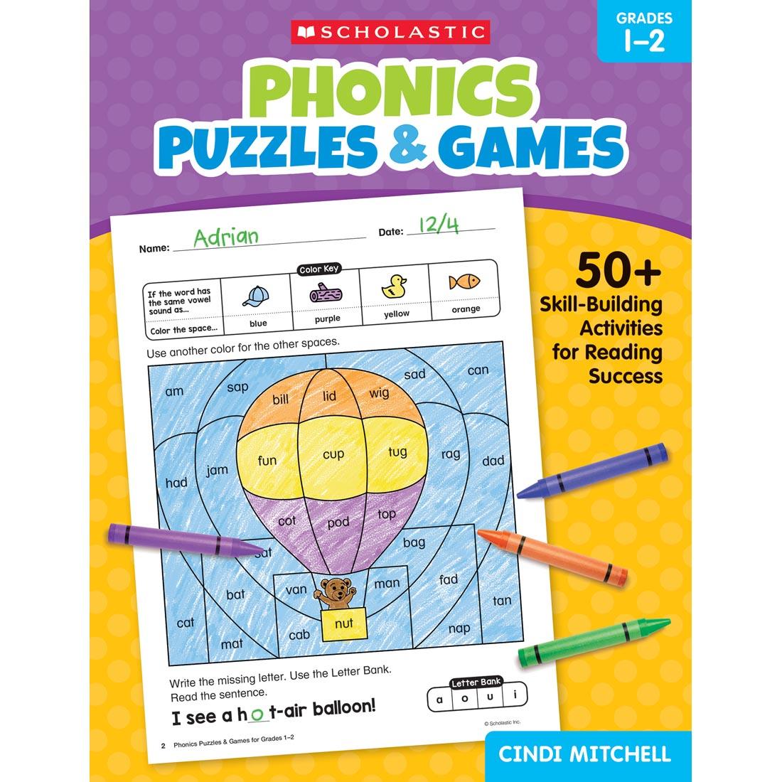 Phonics Puzzles & Games Grades 1-2 By Scholastic