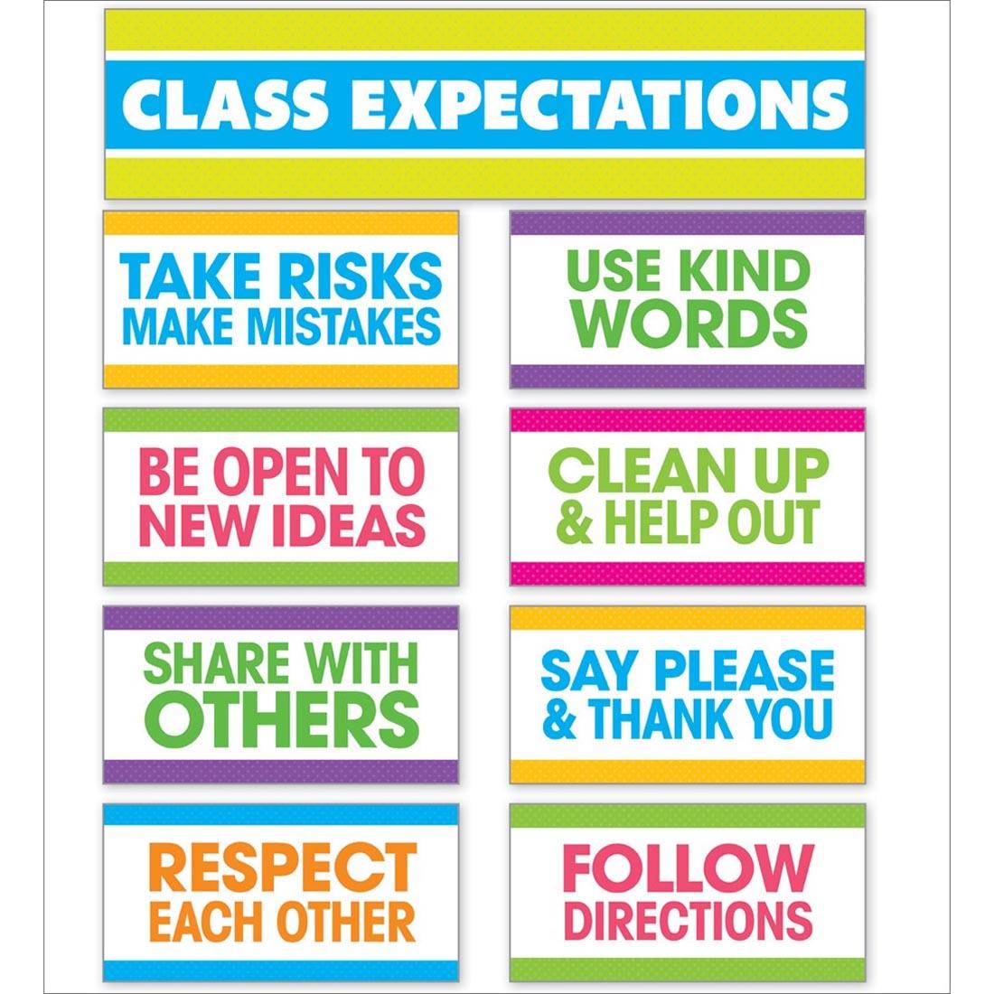 Class Expectations Mini Bulletin Board Set by Scholastic