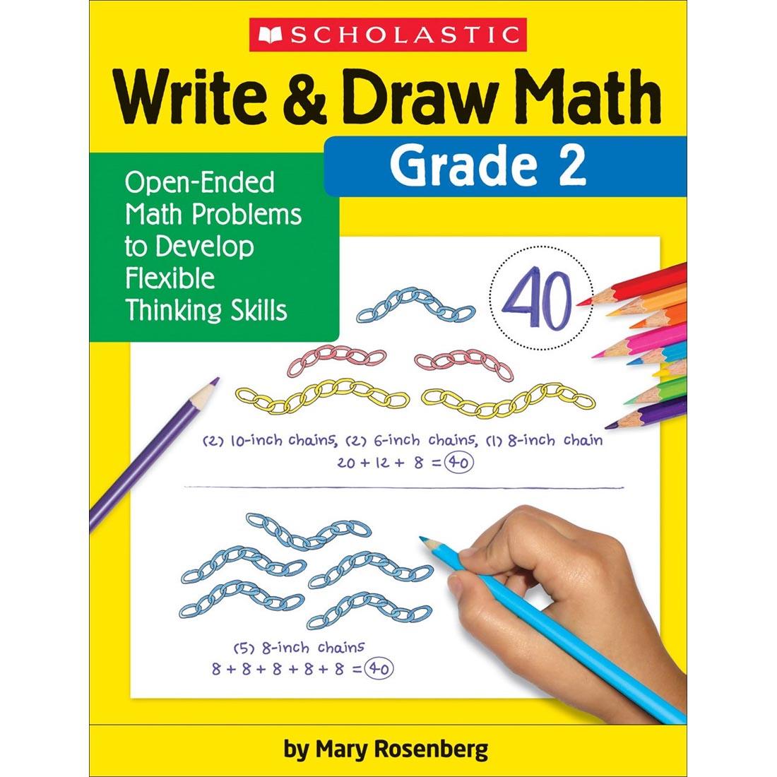 front cover of Write & Draw Math Grade 2