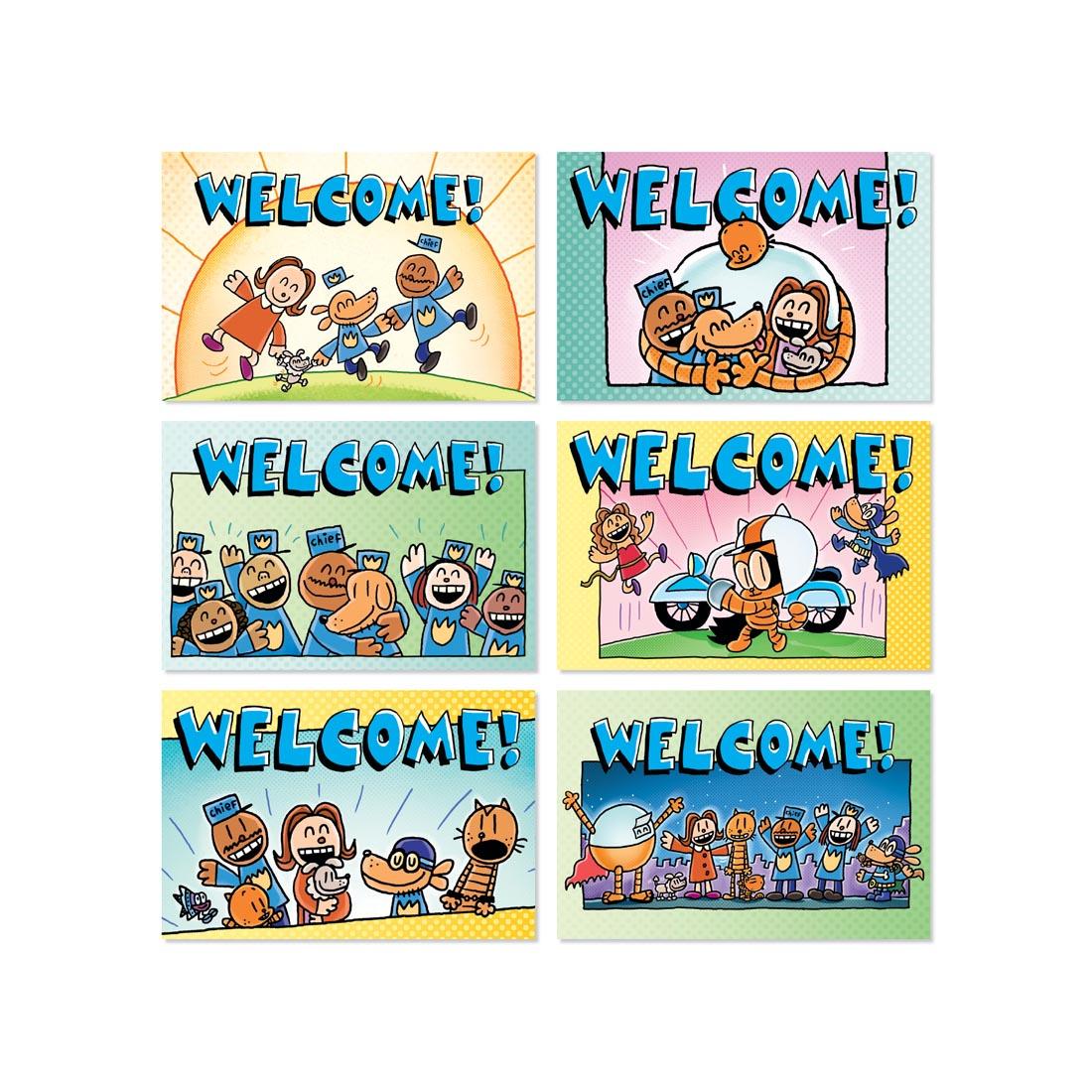 Dog Man Welcome Postcards by Scholastic Teaching Resources