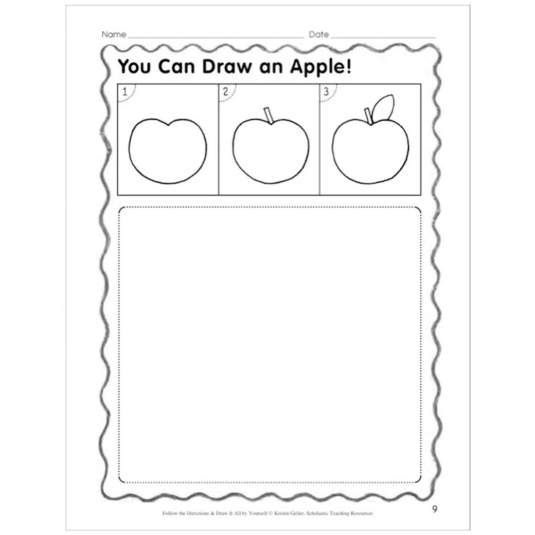 ou Can Draw an Apple! from the book Scholastic Follow the Directions & Draw It All by Yourself