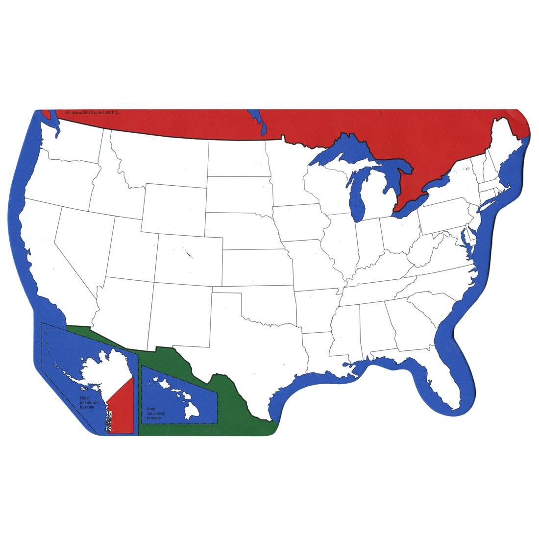 United States Unlabeled Practice Map