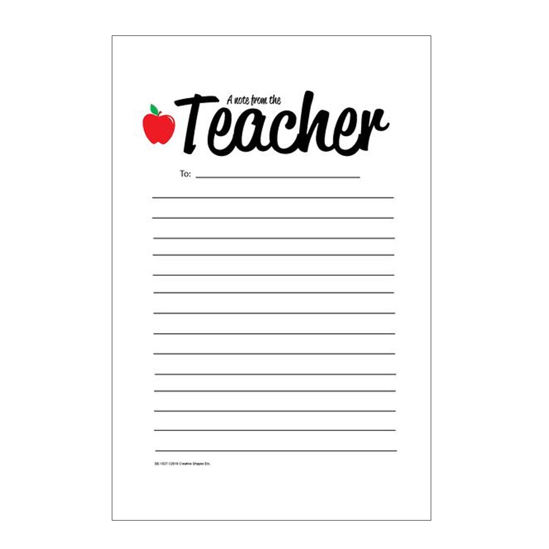 A Note From The Teacher Pad