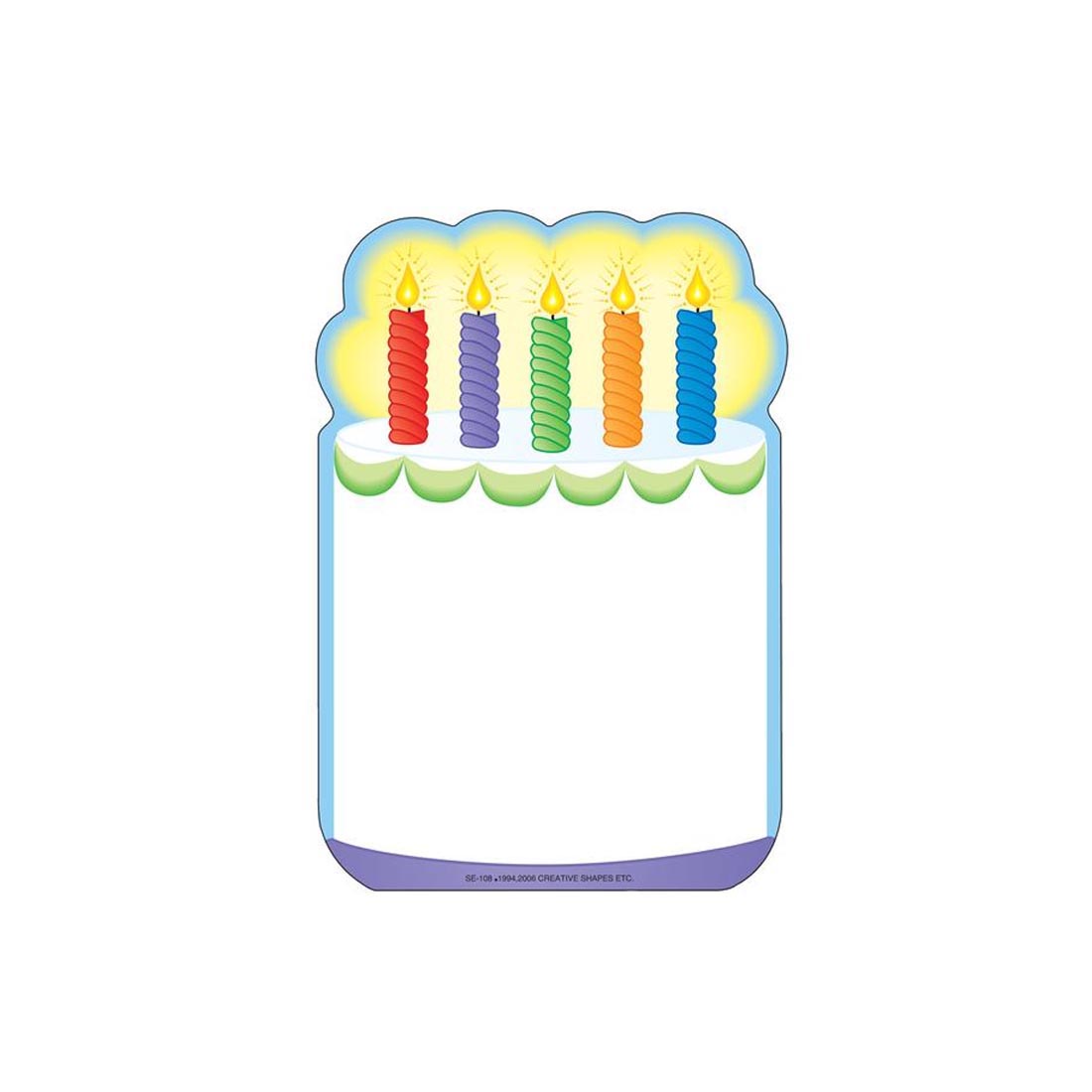 Birthday Cake Notepad by Creative Shapes
