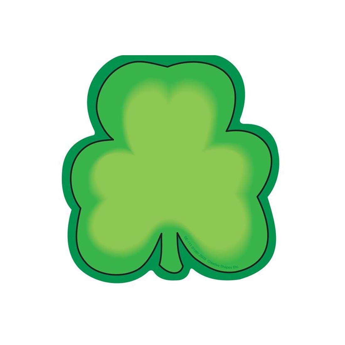 Shamrock Notepad by Creative Shapes