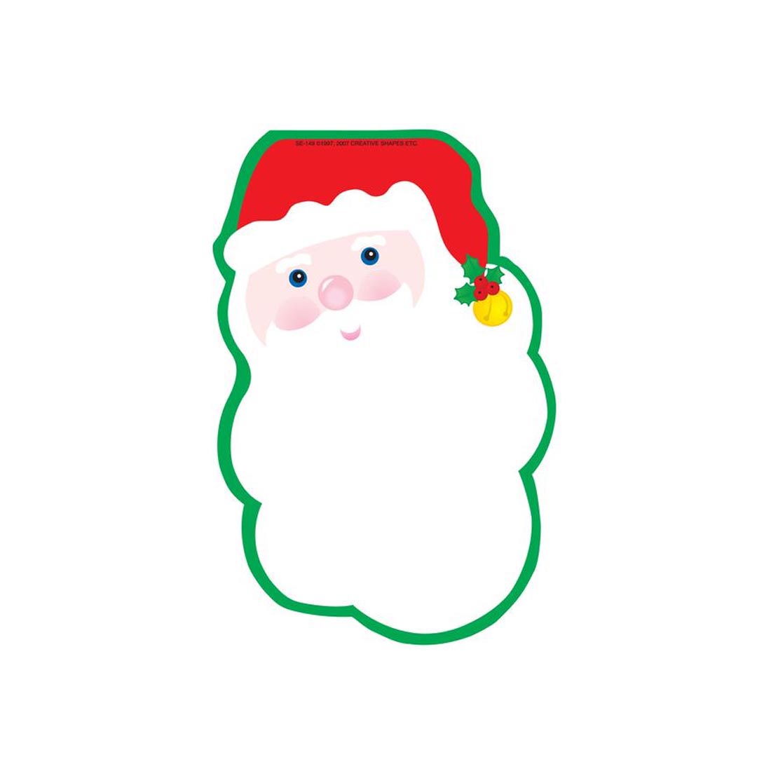 Santa Face Notepad by Creative Shapes