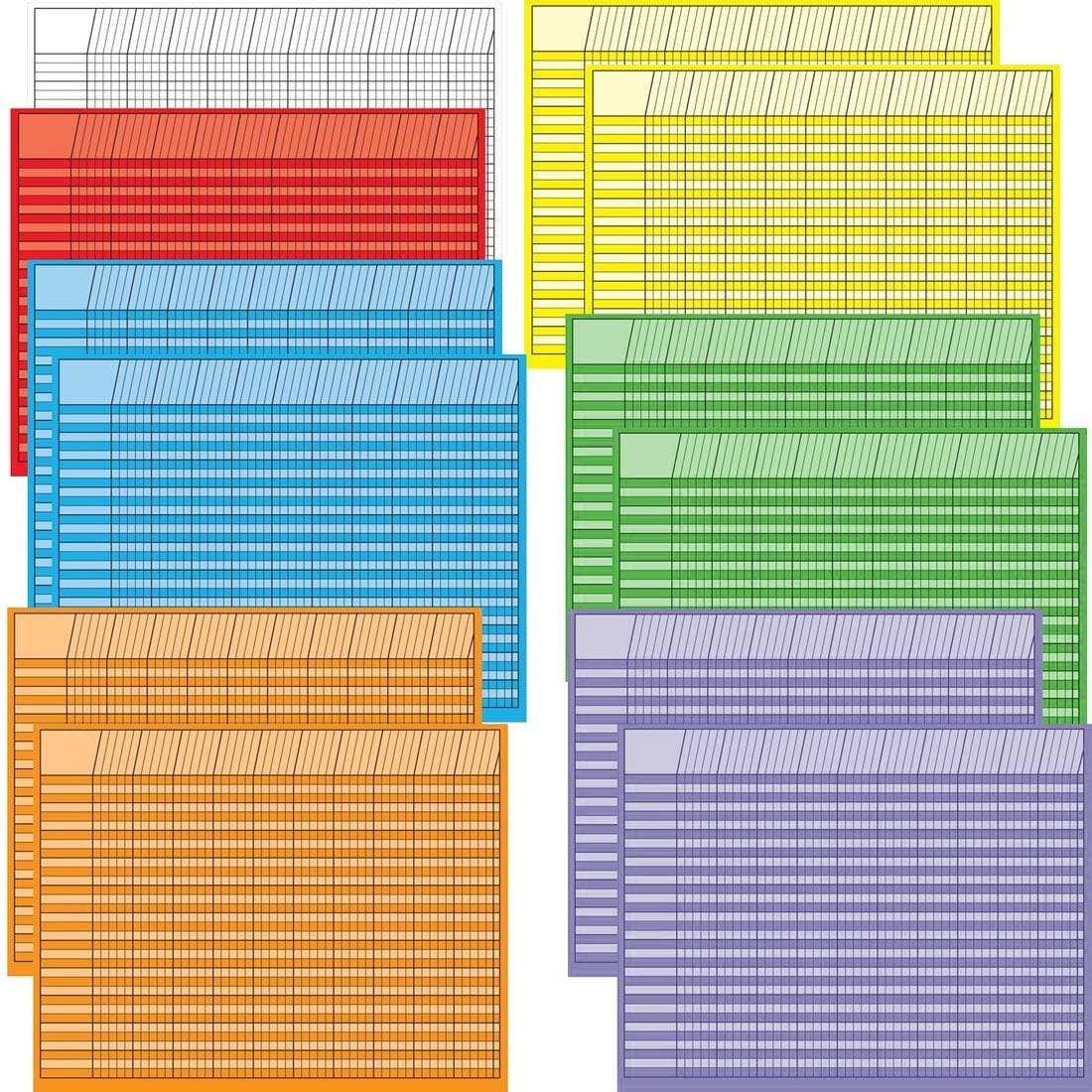 Twelve Large Incentive Charts