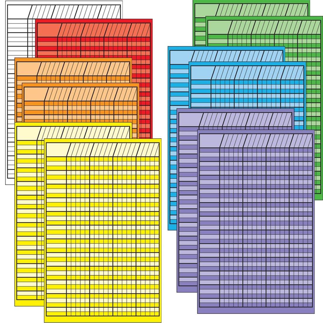 Twelve Small Incentive Charts