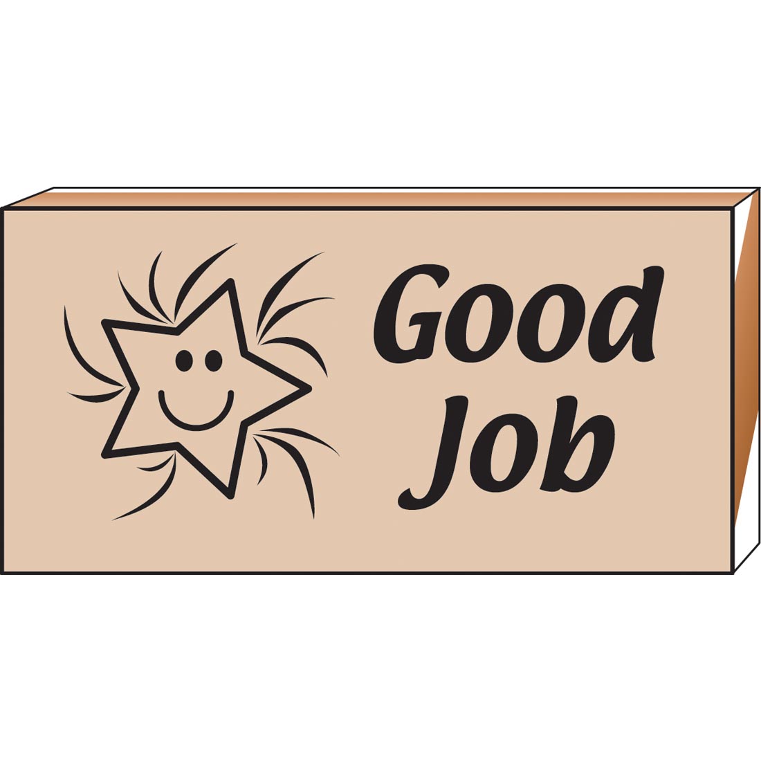 Good Job Star Rubber Stamp
