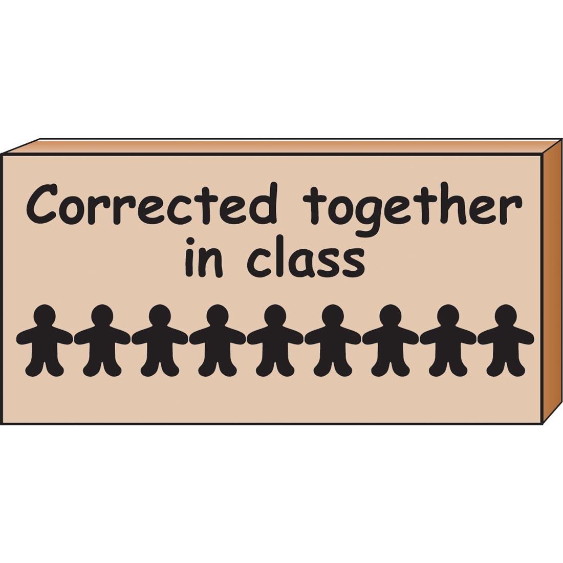 Corrected Together In Class Stamp