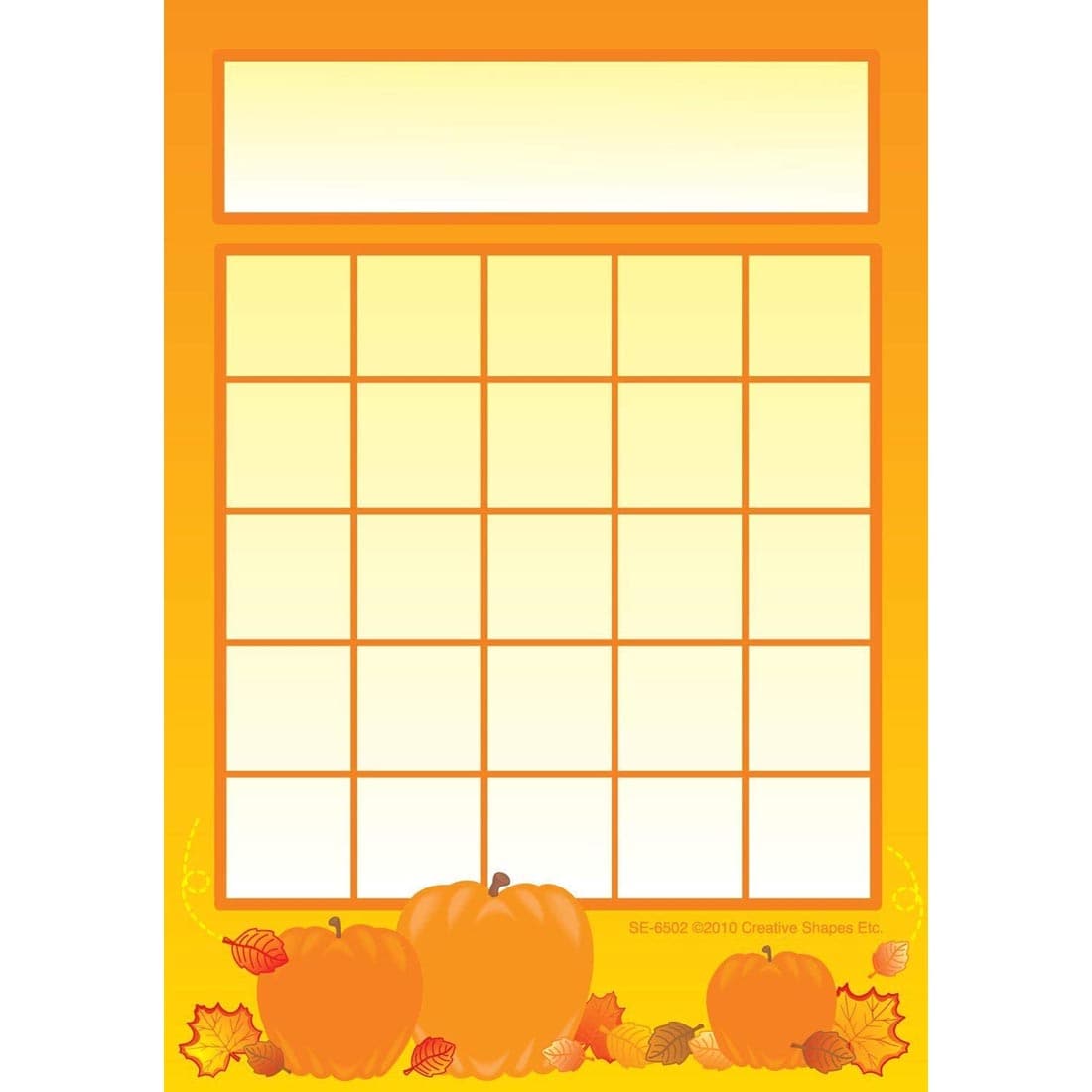 Pumpkins Progress Pad Incentive Charts